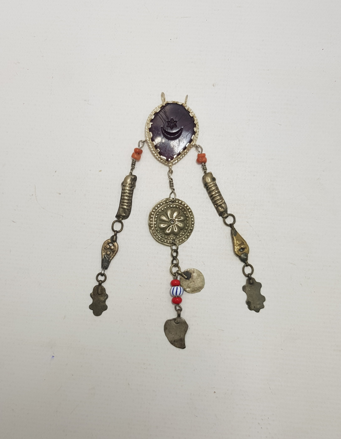 OSMANLI GÜMÜŞ KOLYE UCU 