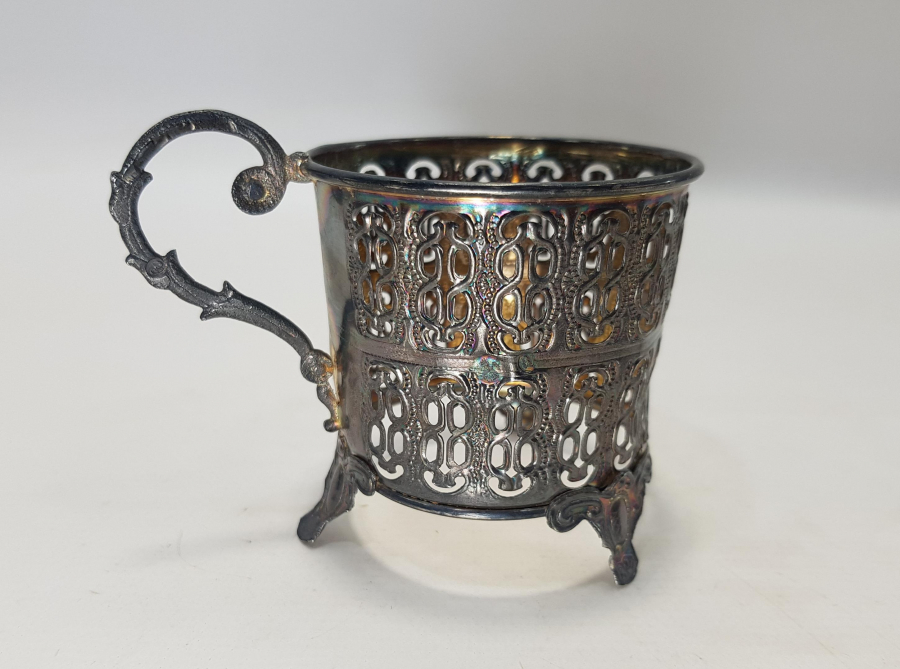 OSMANLI TUĞRALI SAH DAMGALI VE ÇEŞNİLİ GÜMÜŞ ISTAKA 