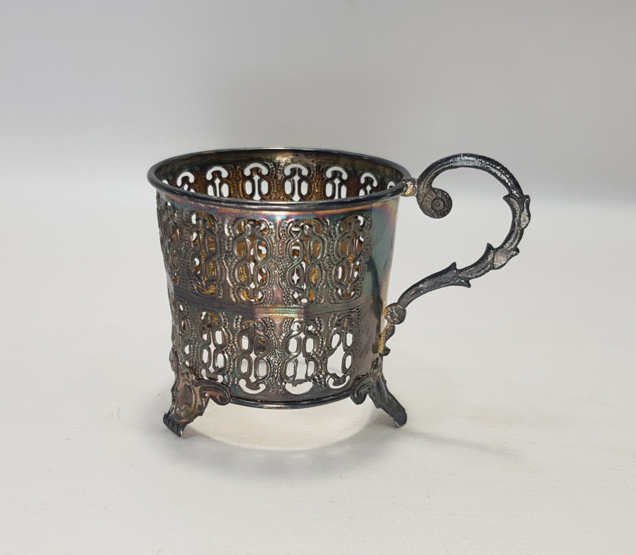 OSMANLI TUĞRALI SAH DAMGALI VE ÇEŞNİLİ GÜMÜŞ ISTAKA 