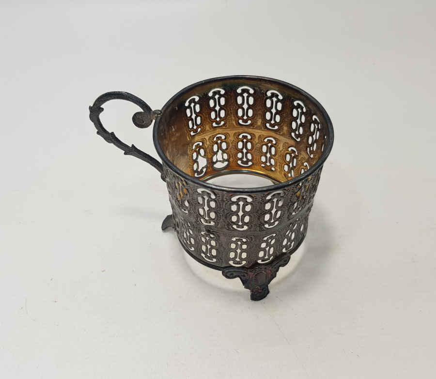 OSMANLI TUĞRALI SAH DAMGALI VE ÇEŞNİLİ GÜMÜŞ ISTAKA 