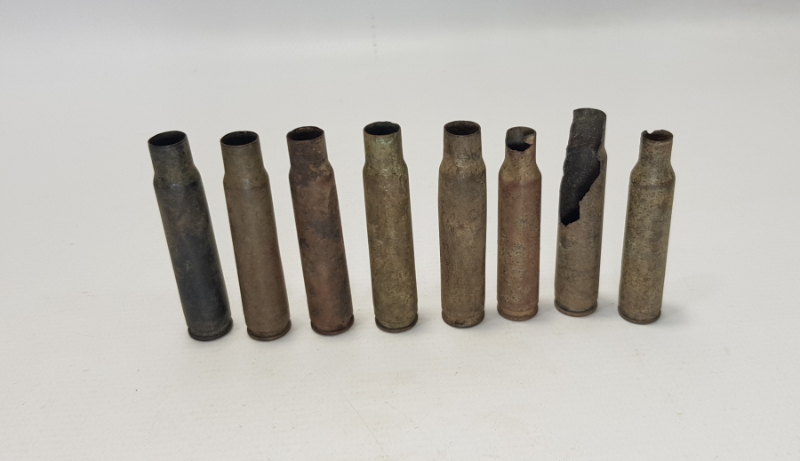 1. DÜNYA SAVAŞI 9 ADET BOŞ MERMİ KOVANI