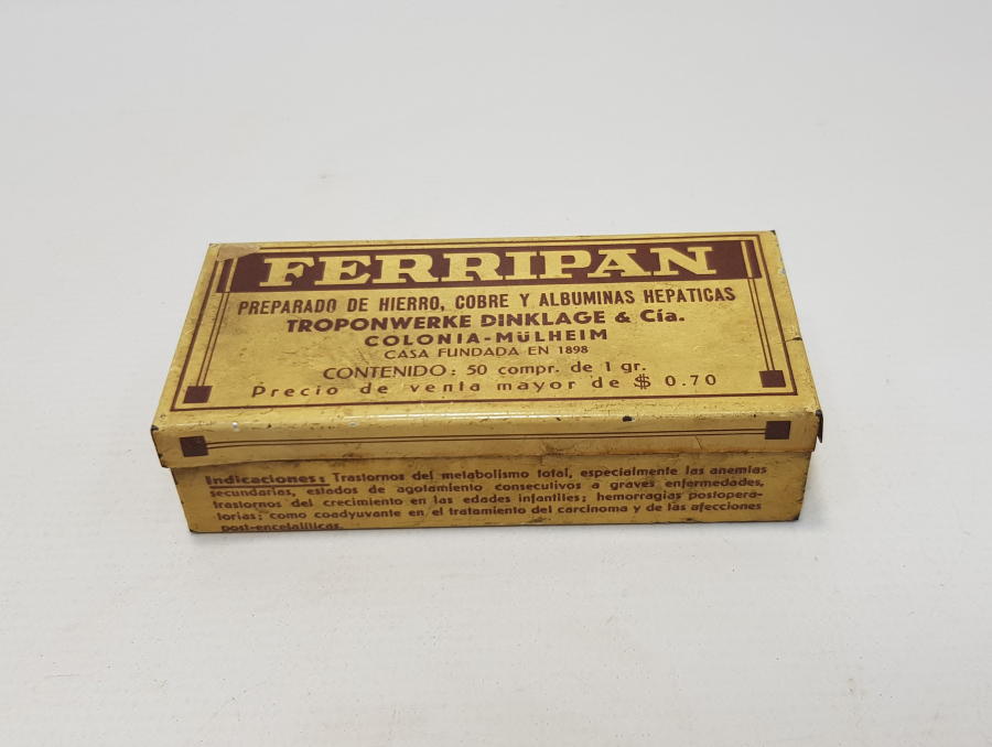 1898 TARİHLİ FERRIPAN İLAÇ KUTUSU 
