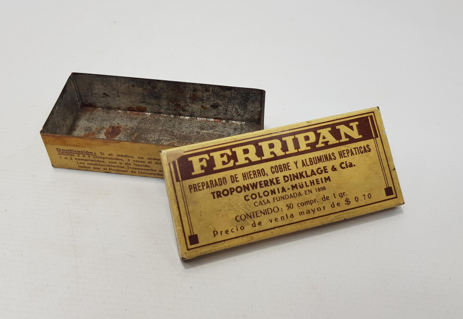 1898 TARİHLİ FERRIPAN İLAÇ KUTUSU 