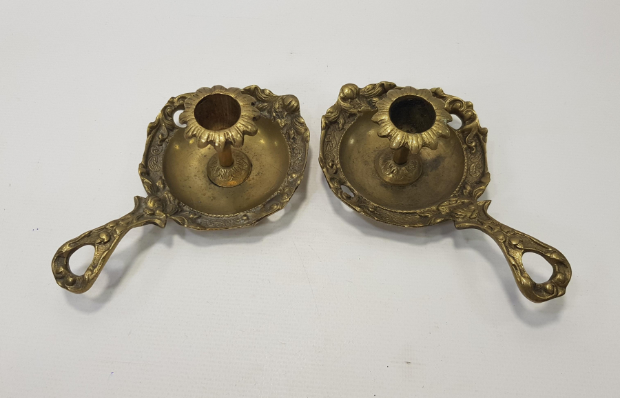 BİR ÇİFT PİRİNÇ MUMLUK 