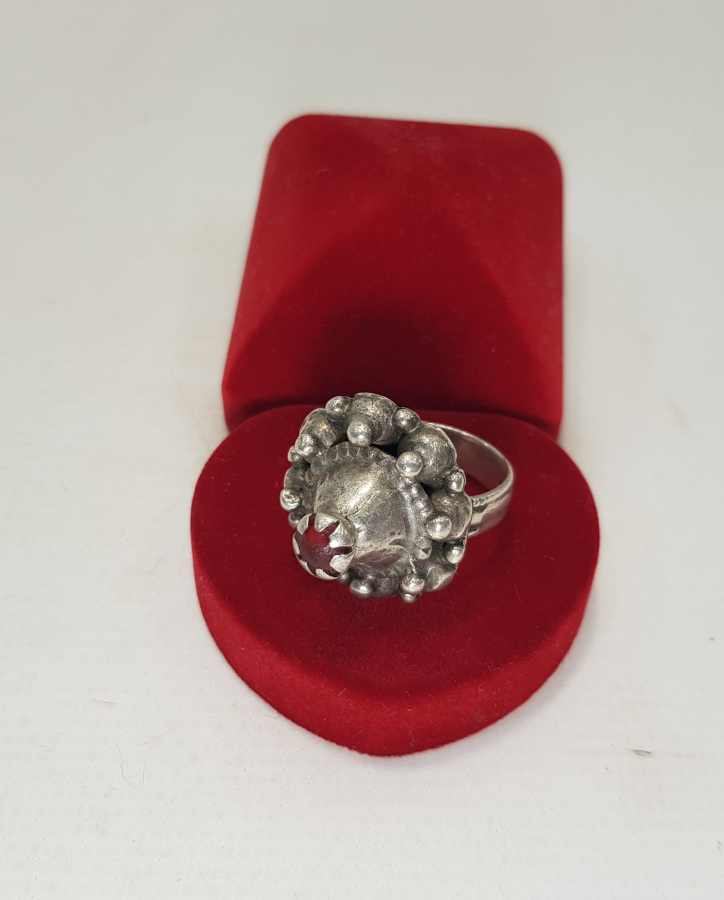 OSMANLI DÖNEMİ KUBBE FORMLU GÜMÜŞ YÜZÜK 