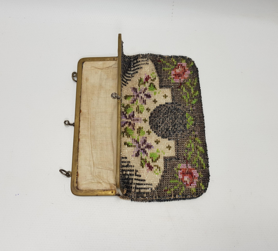 OSMANLI DÖNEMİ ERMENİ İŞİ BONCUK ÖRME ÇANTA