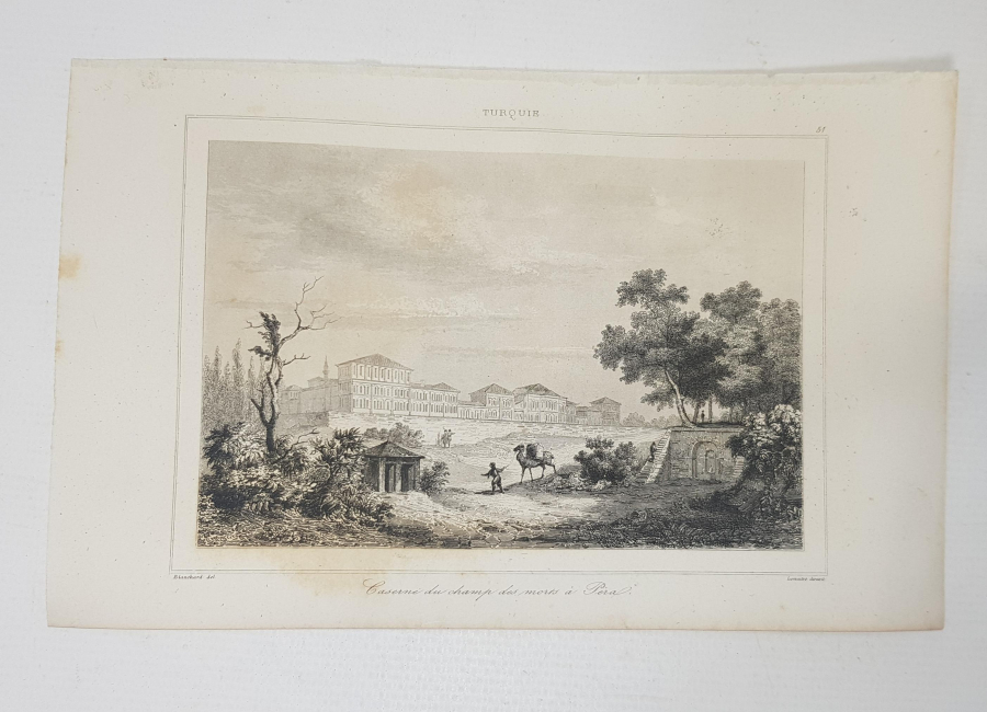 OSMANLI DÖNEMİ GRAVÜR: İSTANBUL PERA 