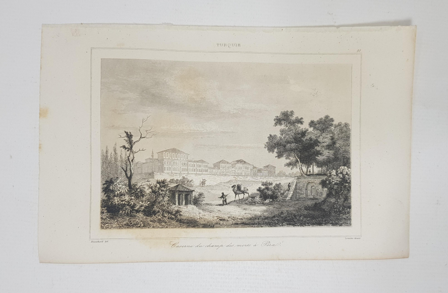 OSMANLI DÖNEMİ GRAVÜR: İSTANBUL PERA 