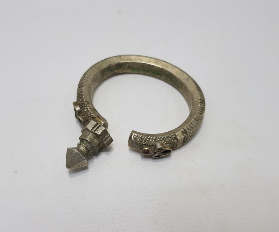 OSMANLICA YAZILI ESKİ TÜRKMEN İŞİ GÜMÜŞ BİLEZİK