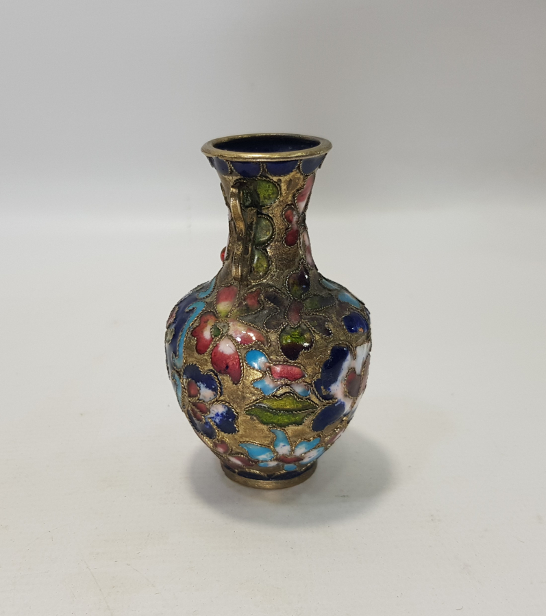 SÜRAHİ FORMLU MİNİK MİNELİ VAZO 