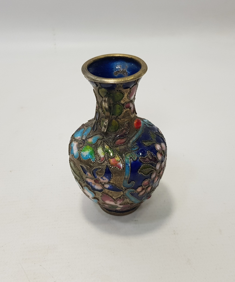 SÜRAHİ FORMLU MİNİK MİNELİ VAZO 