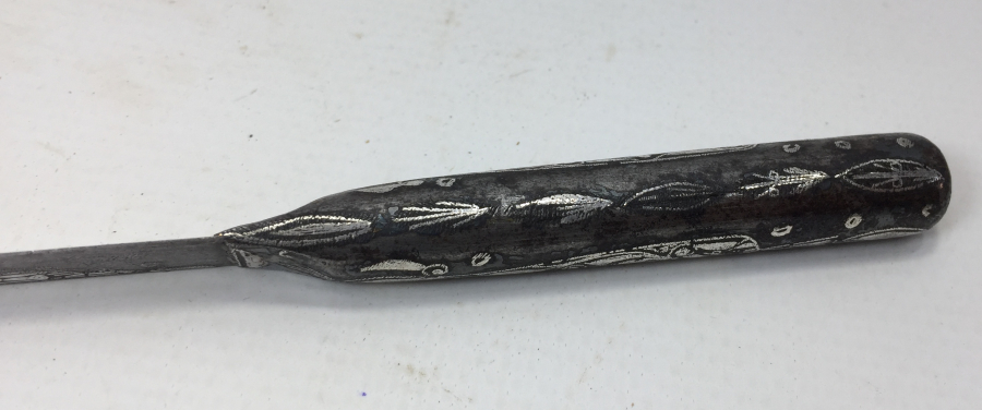 1800 BAŞLARI KOFGARİ İŞÇİLİKLİ SELVİLİ ÇOK NADİR GERDEK KAMASI - GELİN KAMASI