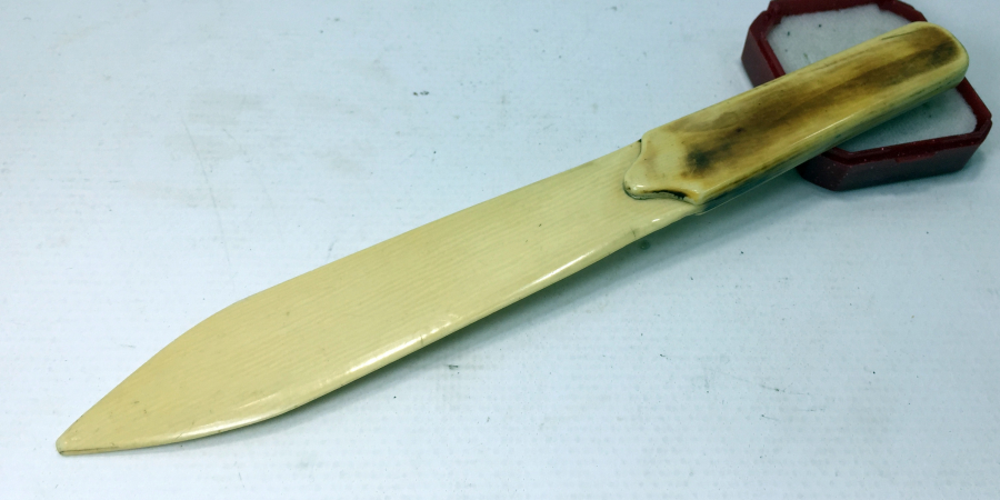 1900 BAŞLARI FİLDİŞİNDEN MAMUL ZARF AÇACAĞI