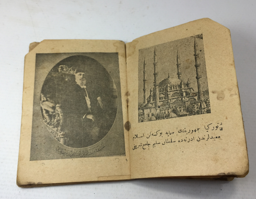1924 YILI ATATÜRK VE SON HALİFE ABDÜLMECİD EFENDİ GÖRSELLİ MUHTIRA
