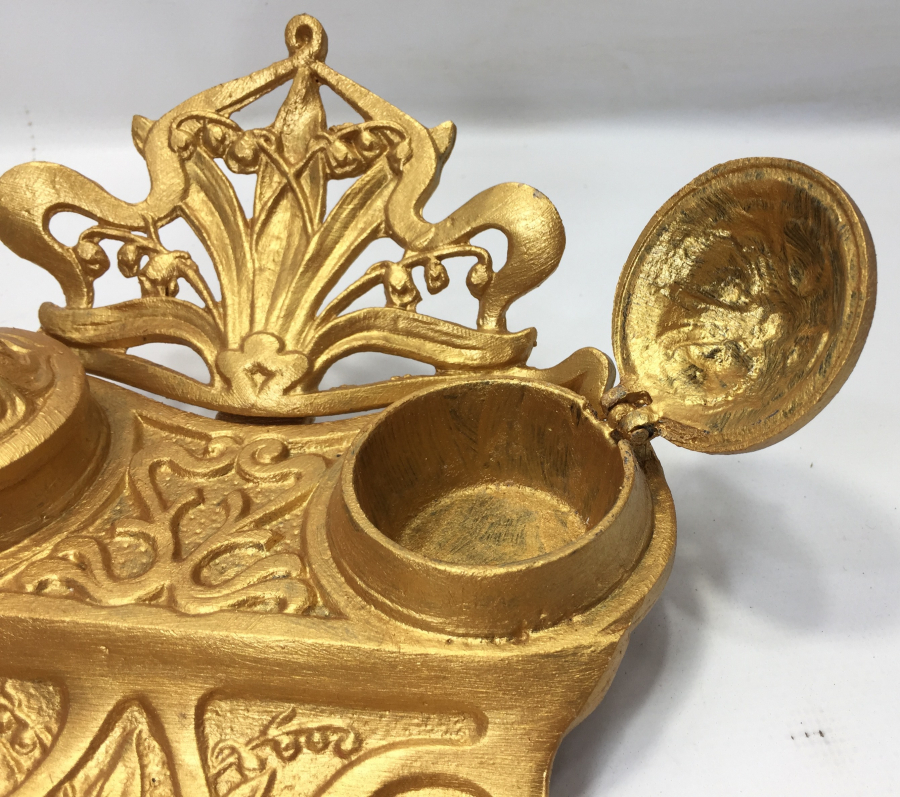 ANTİKA MASA ÜSTÜ HOKKA - YAZI TAKIMI