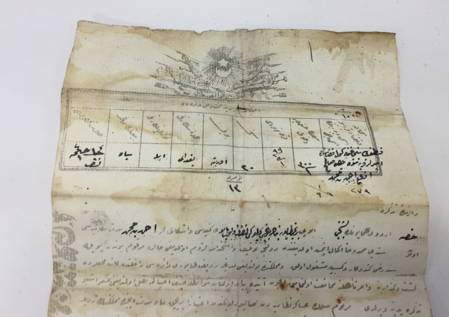 ENVER PAŞA PENÇE MÜHÜRLÜ ASKERİ TERHİS BELGESİ