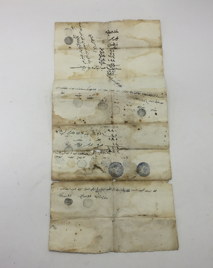 ENVER PAŞA PENÇE MÜHÜRLÜ ASKERİ TERHİS BELGESİ