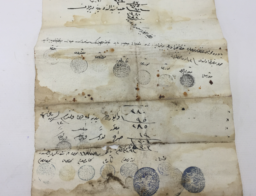 ENVER PAŞA PENÇE MÜHÜRLÜ ASKERİ TERHİS BELGESİ