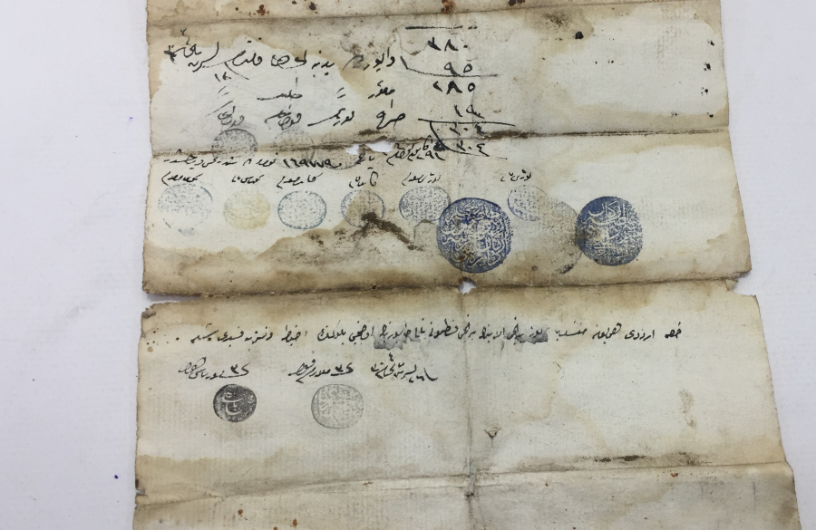 ENVER PAŞA PENÇE MÜHÜRLÜ ASKERİ TERHİS BELGESİ