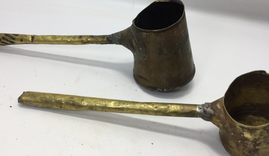 OSMANLI DÖNEMİ 2 ADET KAHVECİ CEZVESİ