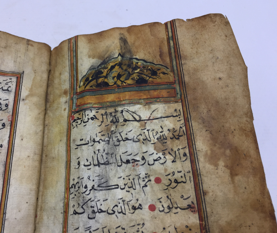 OSMANLI DÖNEMİ 2 ADET SERLEVHASI BULUNAN NADİR FORMDA ENAM -I ŞERİF