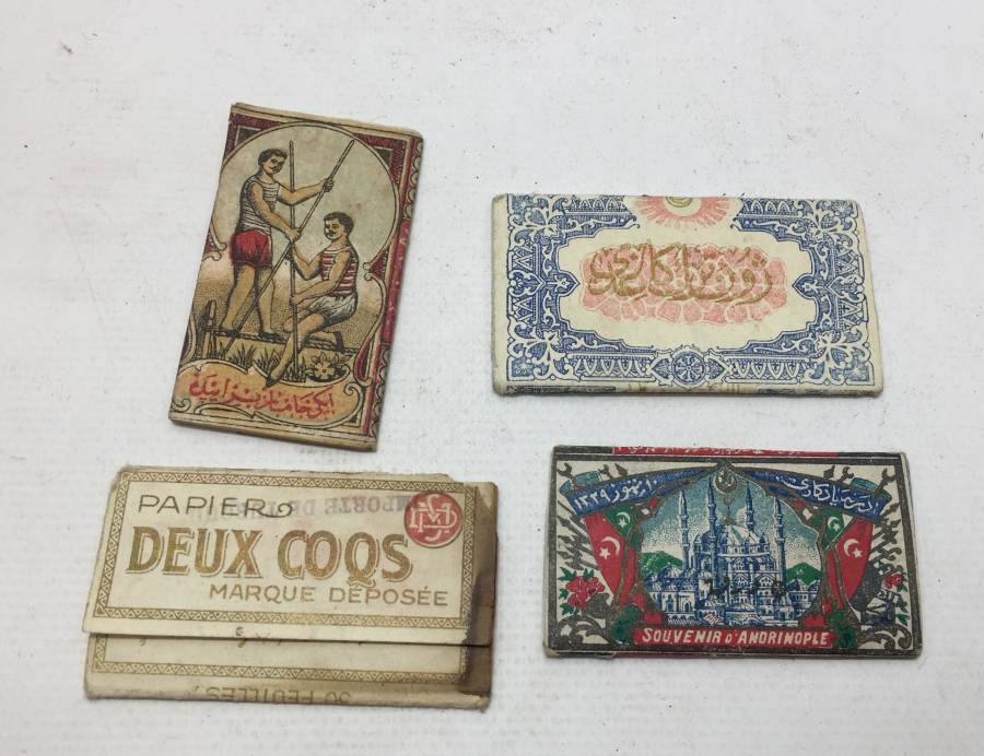 OSMANLI DÖNEMİ 4 ADET SİGARA KAĞIDI