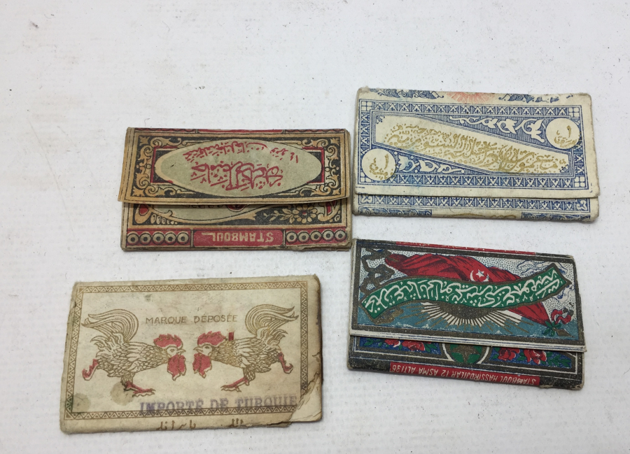 OSMANLI DÖNEMİ 4 ADET SİGARA KAĞIDI