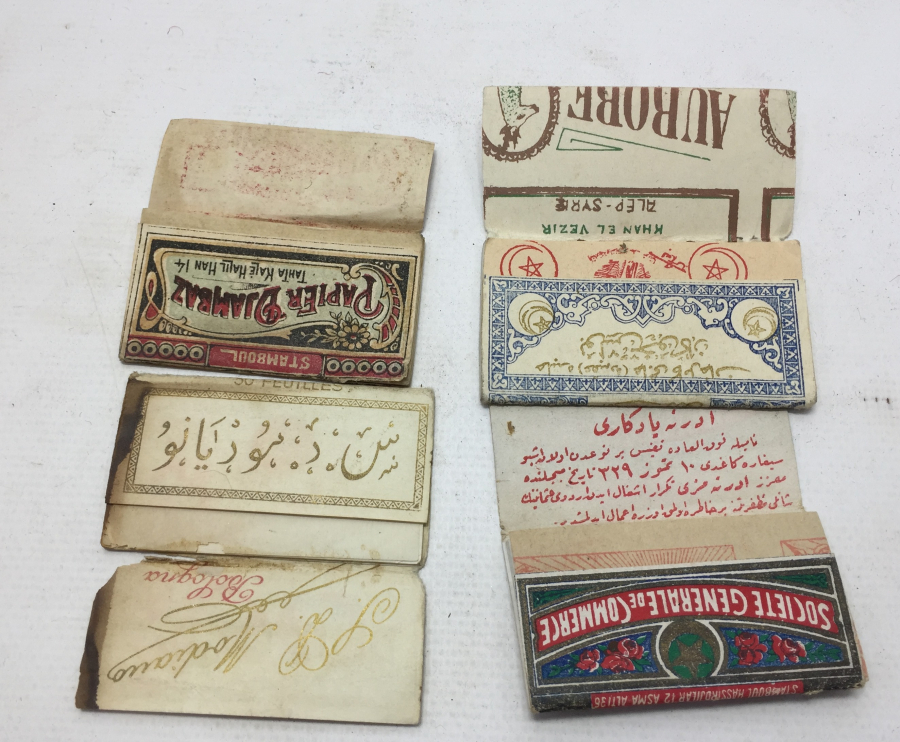 OSMANLI DÖNEMİ 4 ADET SİGARA KAĞIDI
