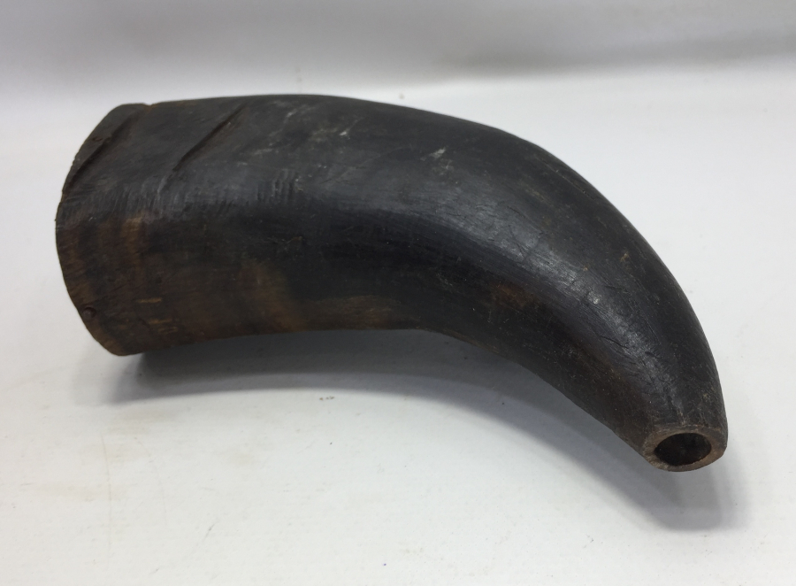 OSMANLI DÖNEMİ BOYNUZDAN MAMUL BARUTLUK