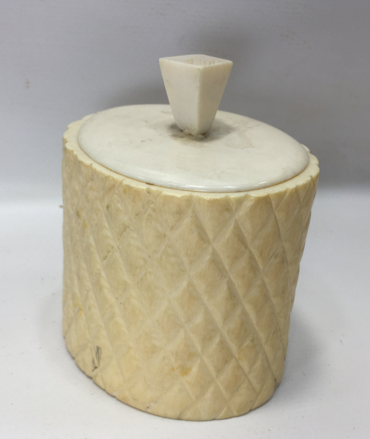 OSMANLI DÖNEMİ FİLDİŞİNDEN MAMUL BÜYÜK BOY TESBİH KUTUSU