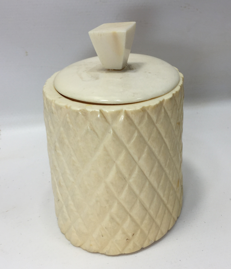 OSMANLI DÖNEMİ FİLDİŞİNDEN MAMUL BÜYÜK BOY TESBİH KUTUSU