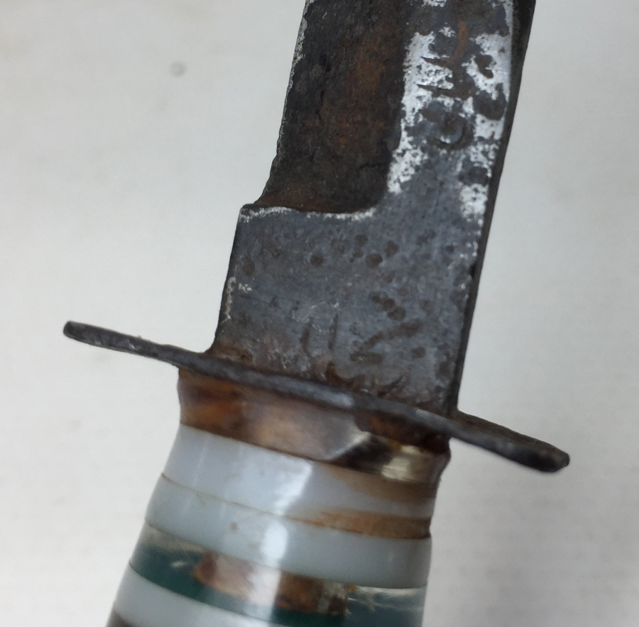 OSMANLI DÖNEMİ ÜZERİ OSMANLICA YAZILI NADİR DOĞDULUK BIÇAĞI 