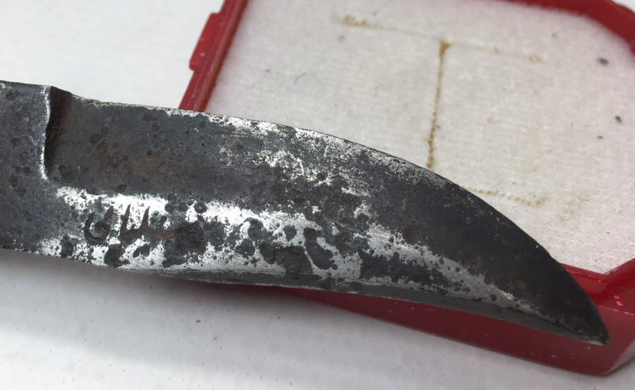 OSMANLI DÖNEMİ ÜZERİ OSMANLICA YAZILI NADİR DOĞDULUK BIÇAĞI 