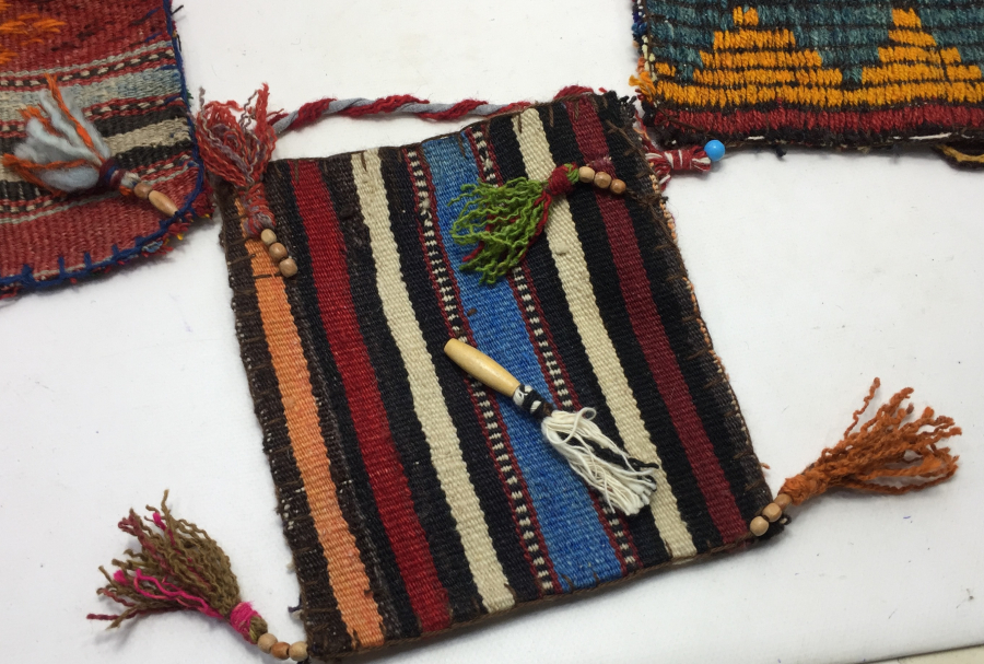 OSMANLI KUMAŞTAN 3 ADET HEYBE 