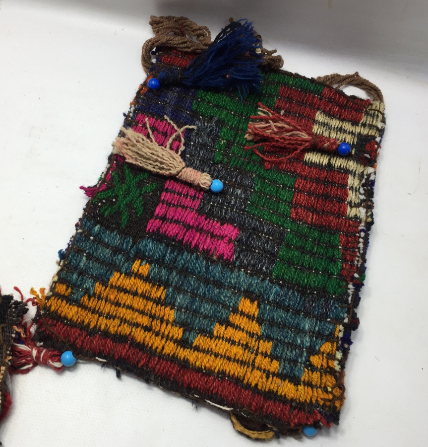 OSMANLI KUMAŞTAN 3 ADET HEYBE 