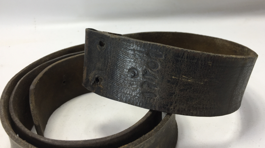 ÜZERİ OSMANLICA YAZILI 1. DÜNYA SAVAŞI DÖNEMİ SUBAY KEMERİ