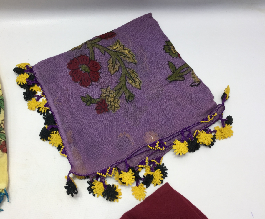 BERGAMA KOZAK YÖRESİ 4 ADET YAZMA - BİRİSİ AY YILDIZLI