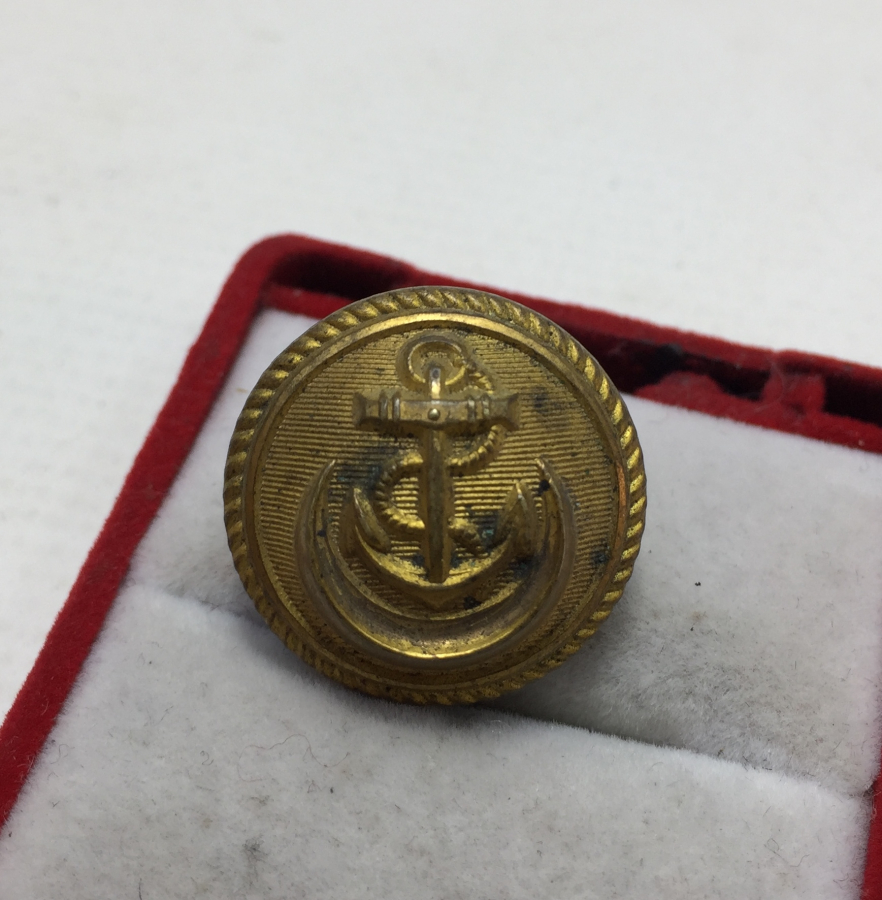 OSMANLI DÖNEMİ ARKASI OSMANLICA YAZILI SUBAY DÜĞMESİ