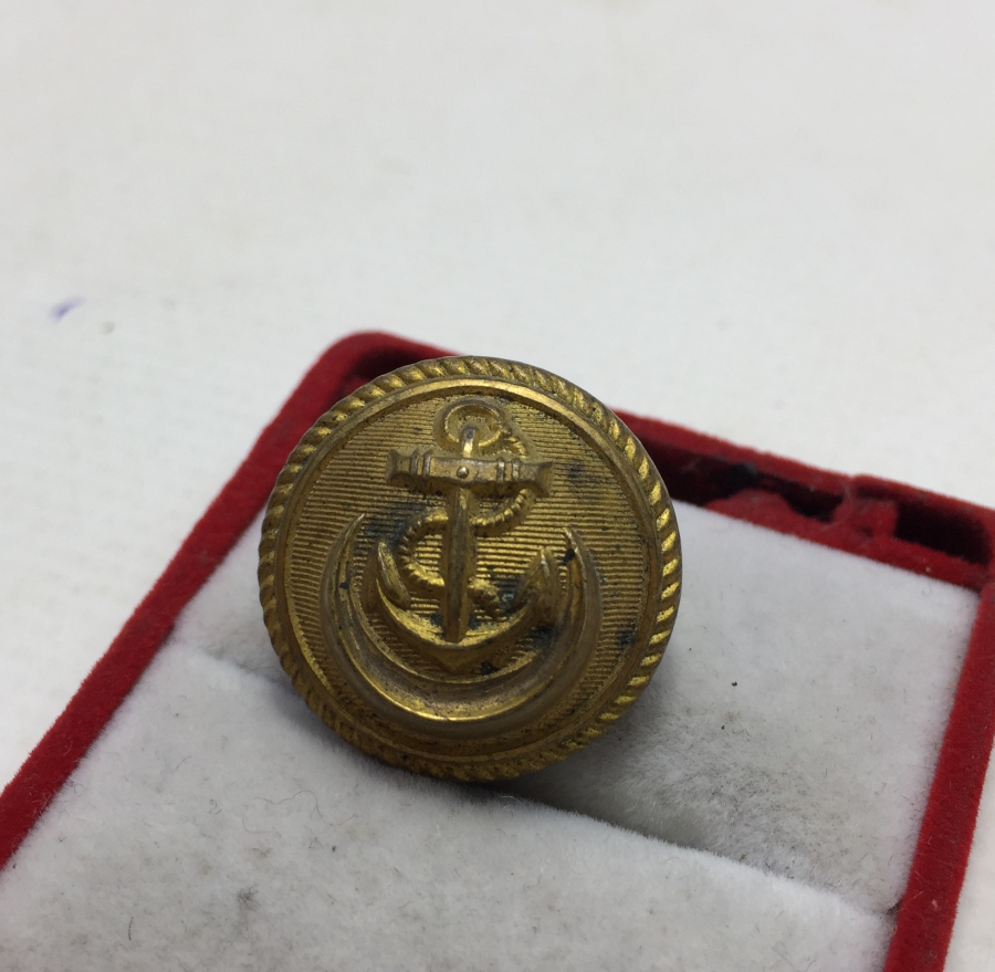 OSMANLI DÖNEMİ ARKASI OSMANLICA YAZILI SUBAY DÜĞMESİ