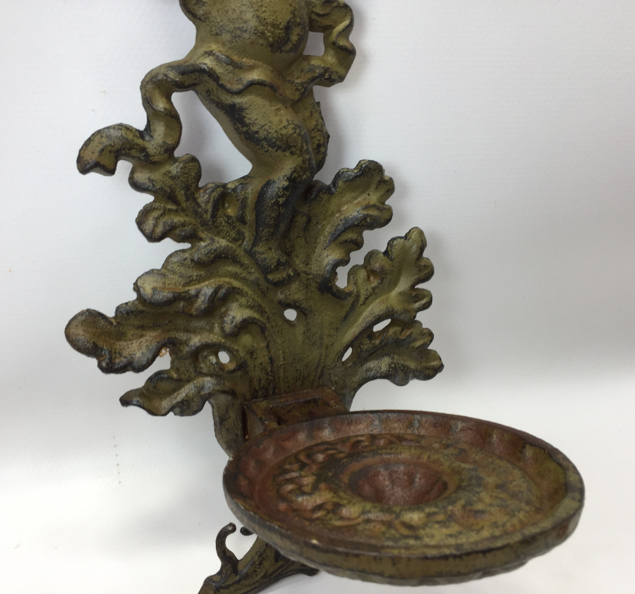 OSMANLI DÖNEMİ RUM İŞİ NADİR FORMDA MELEKLİ MUMLUK