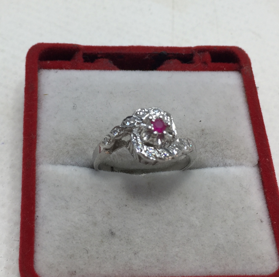 PIRLANTA TAŞLI ANTİKA YÜZÜK