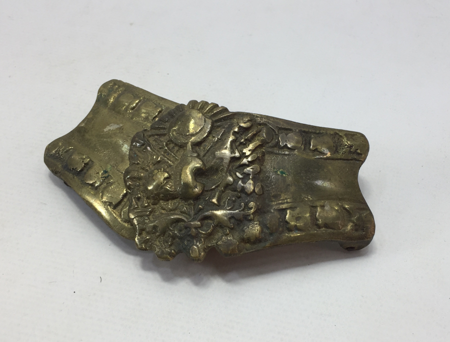 ÜZERİNDE OSMANLI DEVLER ARMASI BULUNAN OSMANLI GELİN KEMERİ TOKASI