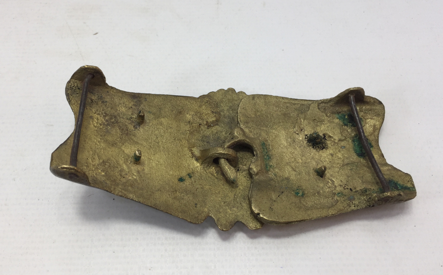 ÜZERİNDE OSMANLI DEVLER ARMASI BULUNAN OSMANLI GELİN KEMERİ TOKASI