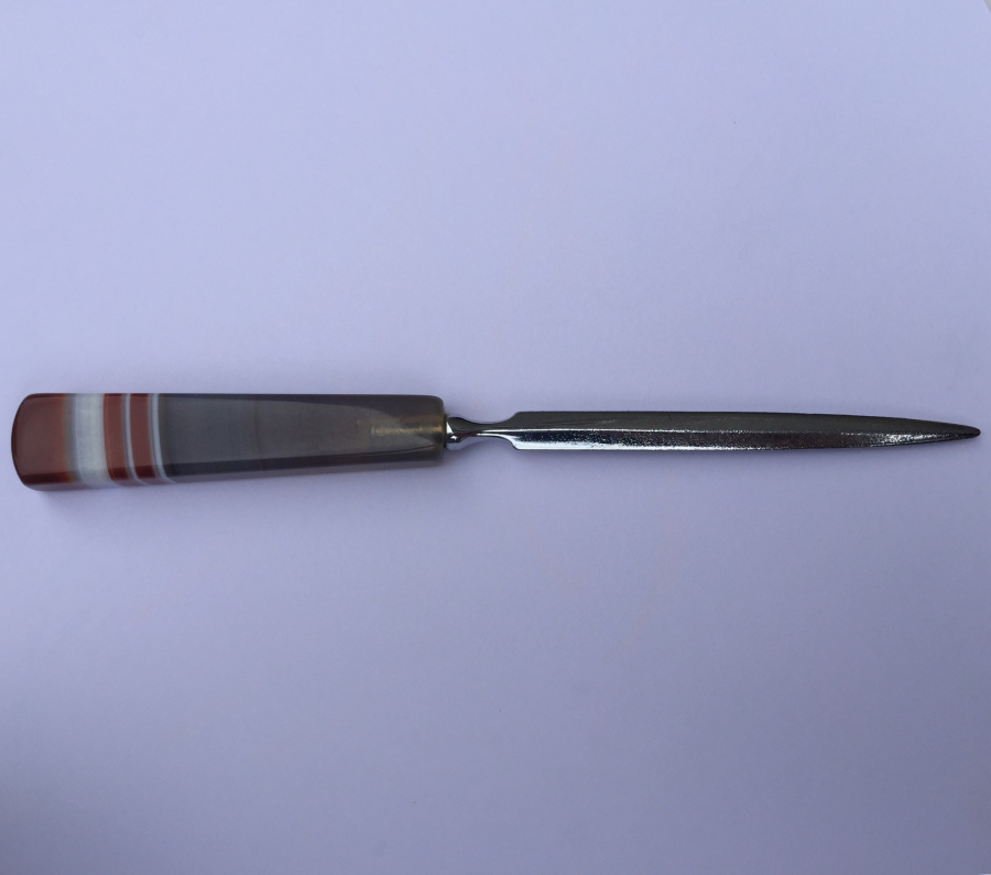 ŞAPI SÜLEYMANİYE AKİĞİNDEN MAMUL ANTİKA ZARF AÇACAĞI 