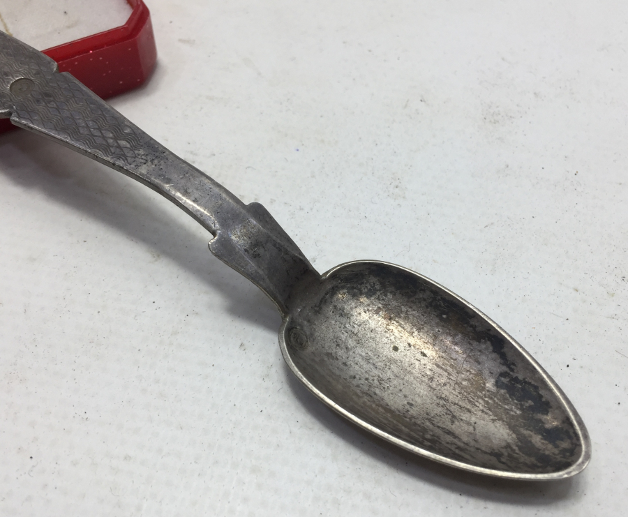 SULTAN VAHDEDDİN TUĞRALI ÇOK NADİR GÜMÜŞ KAŞIK