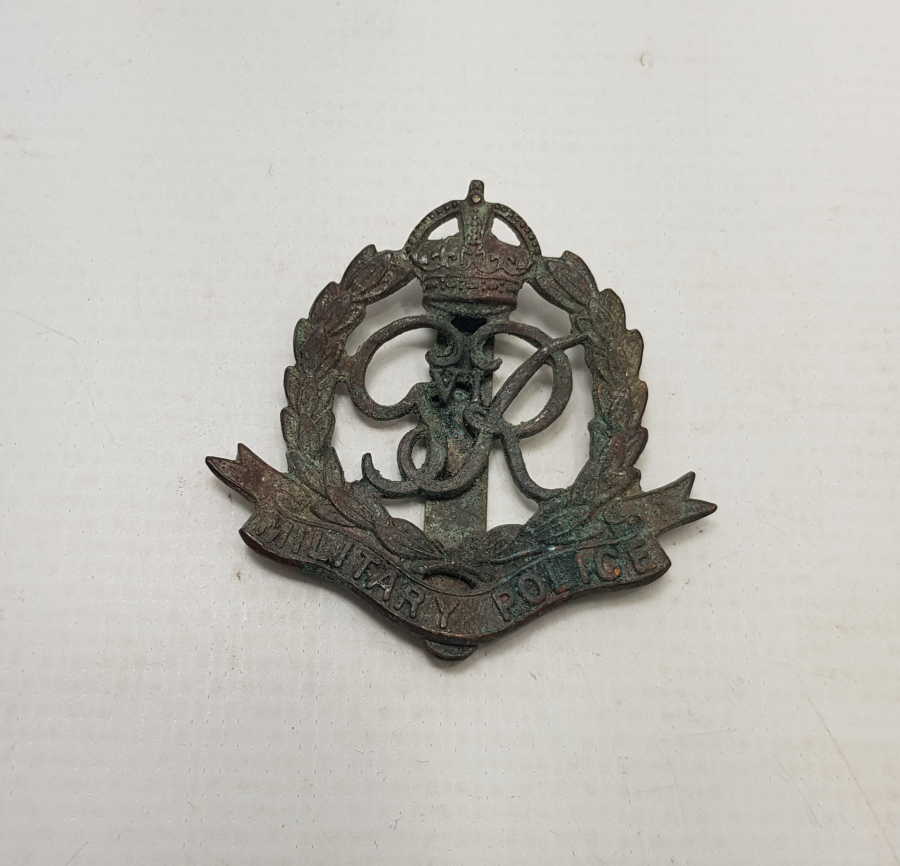 1. DÜNYA SAVAŞI İNGİLİZ ASKERİ POLİS ROZETİ 