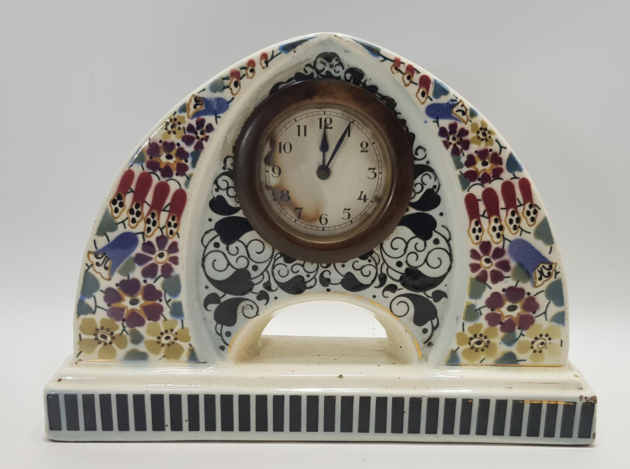 1900'LERDEN SERAMİK KASALI MASA SAATİ 