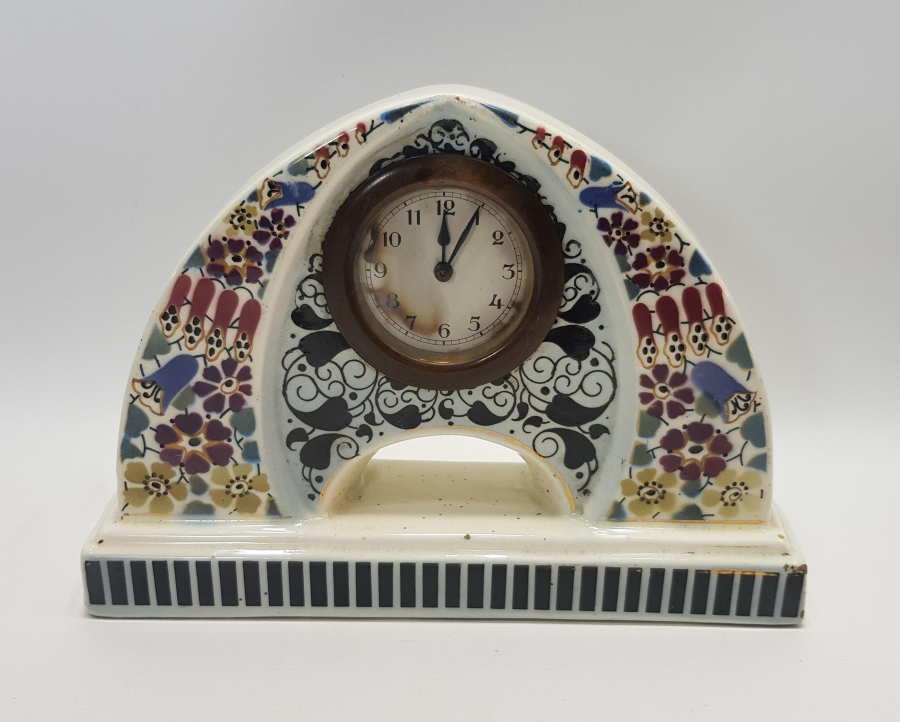 1900'LERDEN SERAMİK KASALI MASA SAATİ 