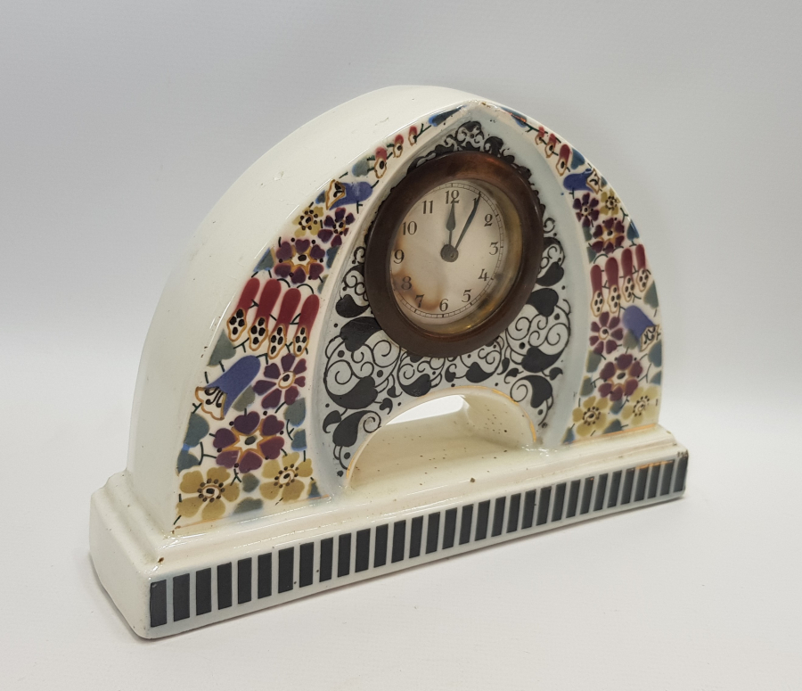 1900'LERDEN SERAMİK KASALI MASA SAATİ 