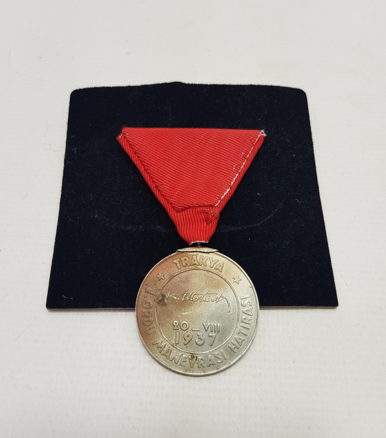 1937 TRAKYA 1. ORDU MANEVRASI MADALYA 